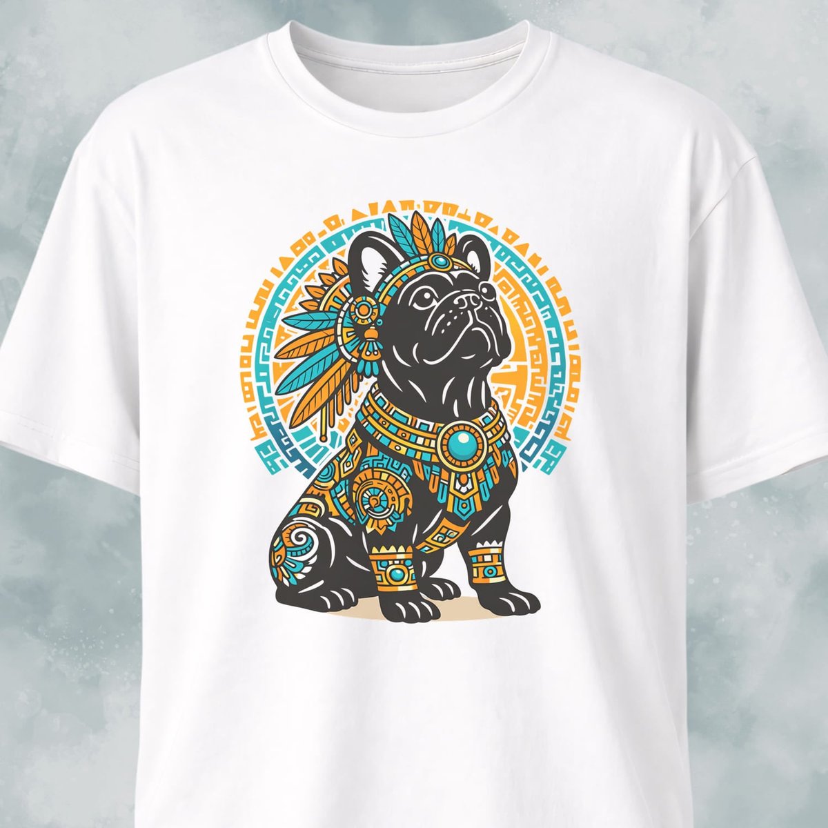 Aztec French Bulldog T Shirt Gift For Dog Lover