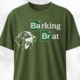 Barking Brat Dachshund Logo Parody T Shirt Gift For Dog Lover