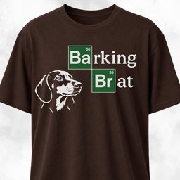 Barking Brat Dachshund Logo Parody T Shirt Gift For Dog Lover