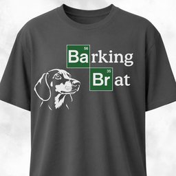 Barking Brat Dachshund Logo Parody T Shirt Gift For Dog Lover