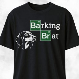 Barking Brat Dachshund Logo Parody T Shirt Gift For Dog Lover
