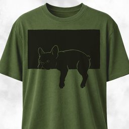 Black And White Sleepy Frenchie T Shirt Gift For Dog Lover