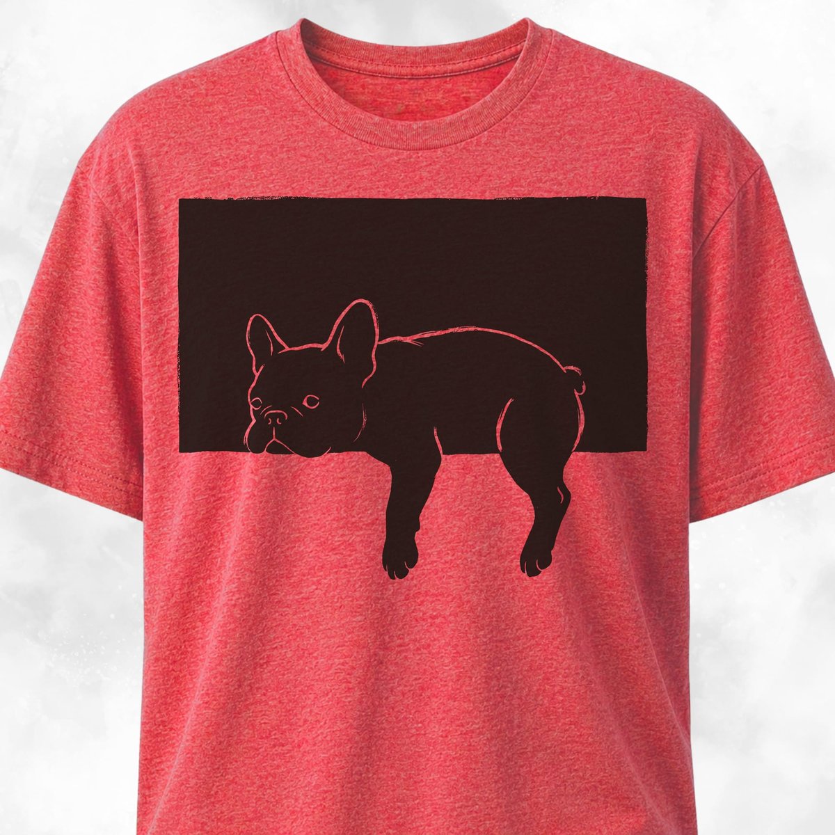 Black And White Sleepy Frenchie T Shirt Gift For Dog Lover