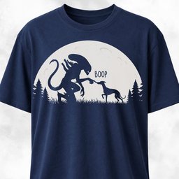 Alien Xenomorph Booping Italian Greyhound T Shirt Gift For Dog Lover