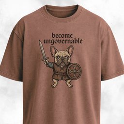 Become Ungovernable Medieval Frenchie T Shirt Gift For Dog Lover