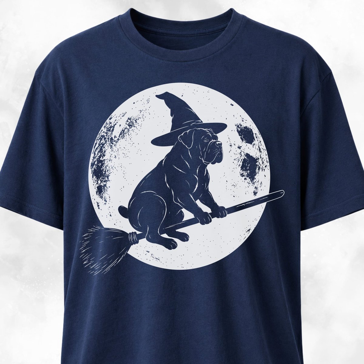 Cane Corso On A Broom T Shirt Gift For Dog Lover
