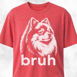 Bruh Pomeranian T Shirt Gift For Dog Lover