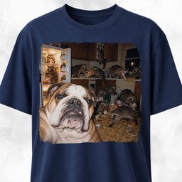 Bulldog Polaroid Raccoon Kitchen Chaos T Shirt Gift For Dog Lover