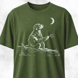 Crescent Moon Labrador Serenade T Shirt Gift For Dog Lover