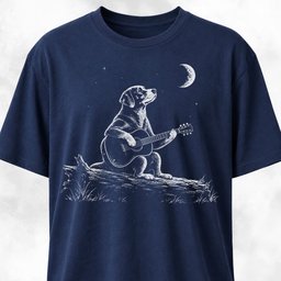 Crescent Moon Labrador Serenade T Shirt Gift For Dog Lover
