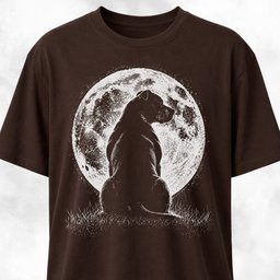 Cane Corso Full Moon T Shirt Gift For Dog Lover