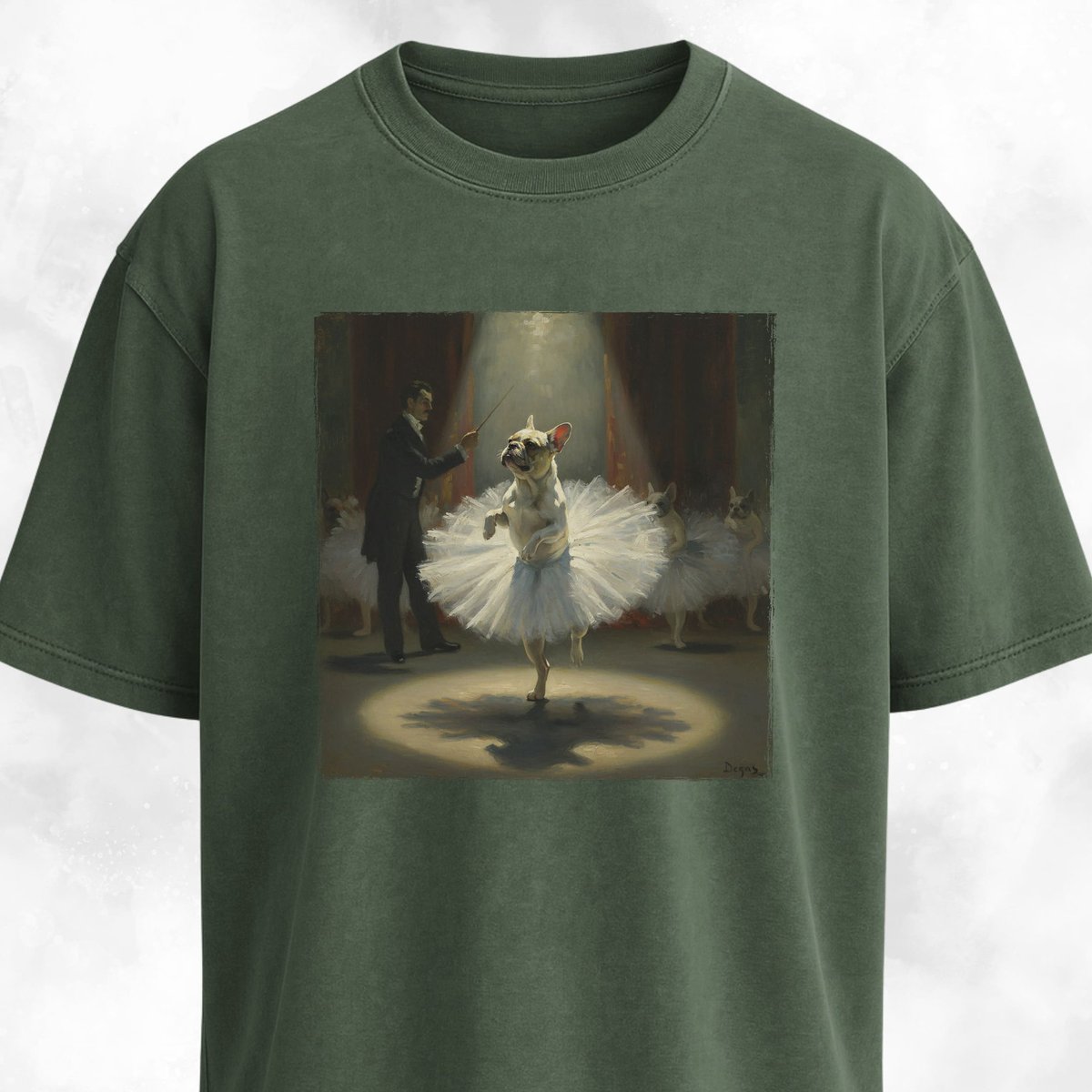 Degas Ballerina Frenchie Edition T Shirt Gift For Dog Lover