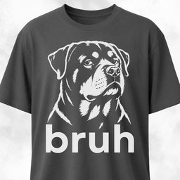 Bruh Rottweiler T Shirt Gift For Dog Lover