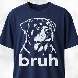 Bruh Rottweiler T Shirt Gift For Dog Lover