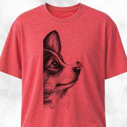 Corgi With Ladybug T Shirt Gift For Dog Lover