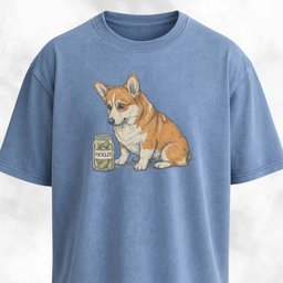 Corgi With Pickle Jar T Shirt Gift For Dog Lover