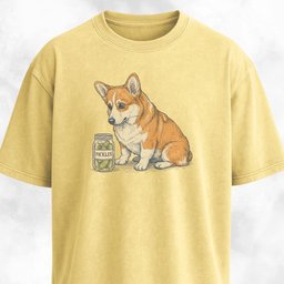 Corgi With Pickle Jar T Shirt Gift For Dog Lover