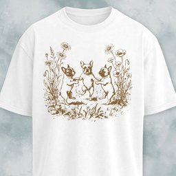 Dancing Trio Frenchie Edition T Shirt Gift For Dog Lover