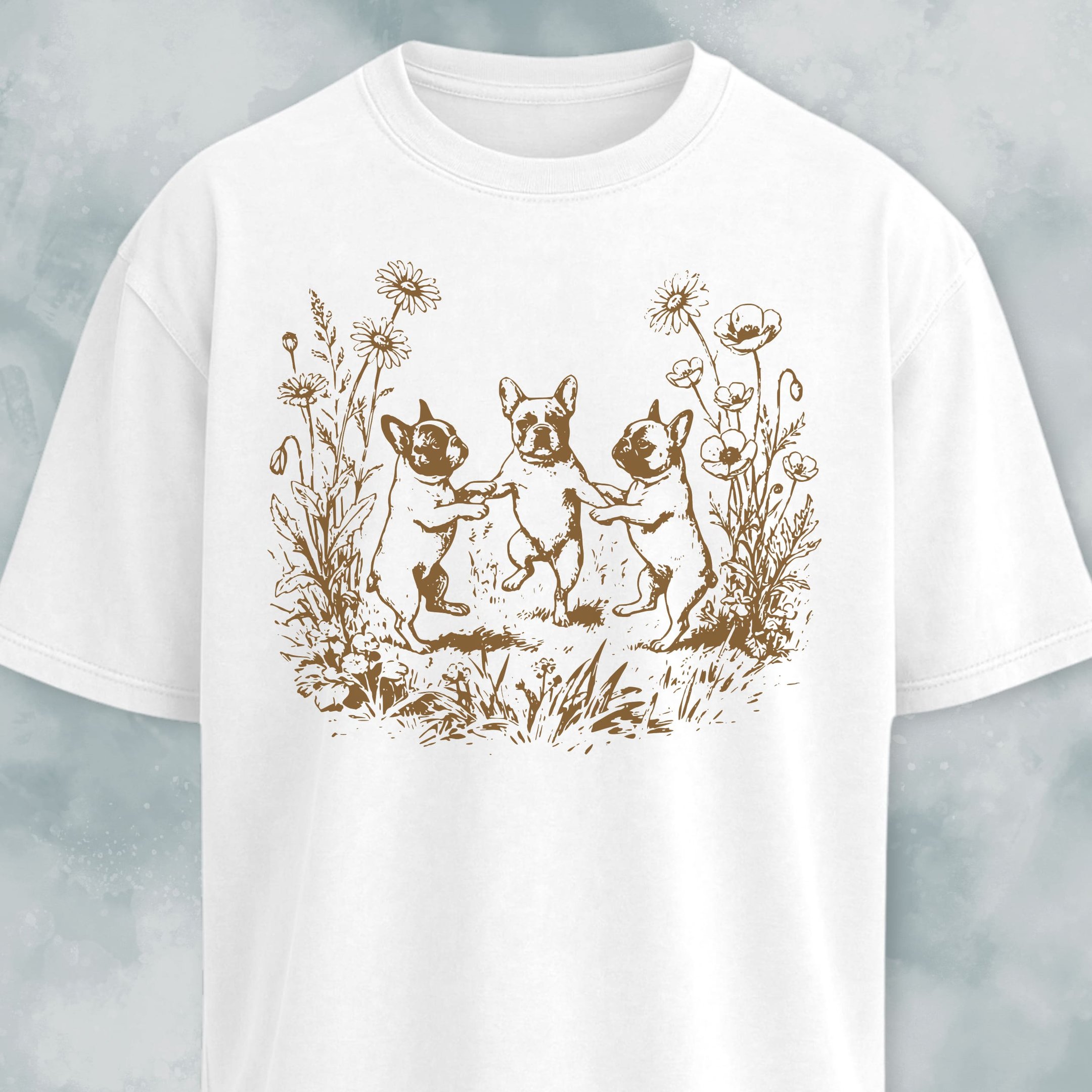Dancing Trio Frenchie Edition T Shirt Gift For Dog Lover