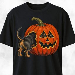 Dachshund In A Pumpkin T Shirt Gift For Dog Lover