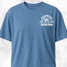 Custom Labrador Pocket Design T Shirt Gift For Dog Lover