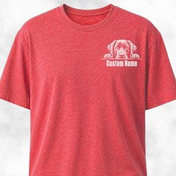 Custom Labrador Pocket Design T Shirt Gift For Dog Lover