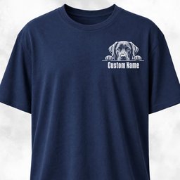 Custom Labrador Pocket Design T Shirt Gift For Dog Lover