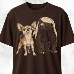 Chihuahua Boss With Honey Badger T Shirt Gift For Dog Lover