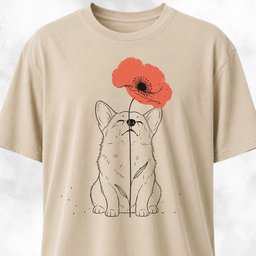 Corgi Smelling T Shirt Gift For Dog Lover