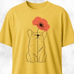 Corgi Smelling T Shirt Gift For Dog Lover