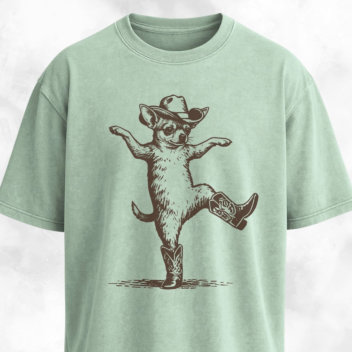 Chihuahua In Boots Dancing T Shirt Gift For Dog Lover