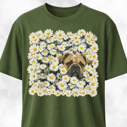 Cane Corso In A Daisies Field T Shirt Gift For Dog Lover