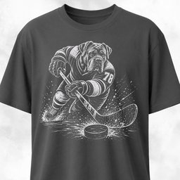 Cane Corso Playing Hockey T Shirt Gift For Dog Lover