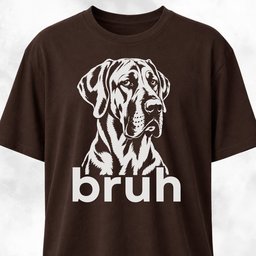 Bruh Great Dane T Shirt Gift For Dog Lover