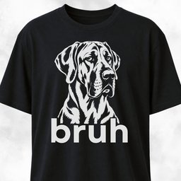 Bruh Great Dane T Shirt Gift For Dog Lover