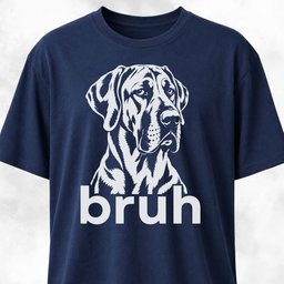 Bruh Great Dane T Shirt Gift For Dog Lover