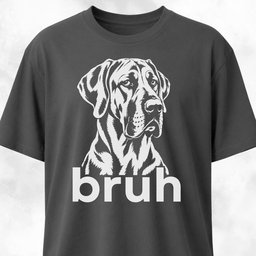 Bruh Great Dane T Shirt Gift For Dog Lover