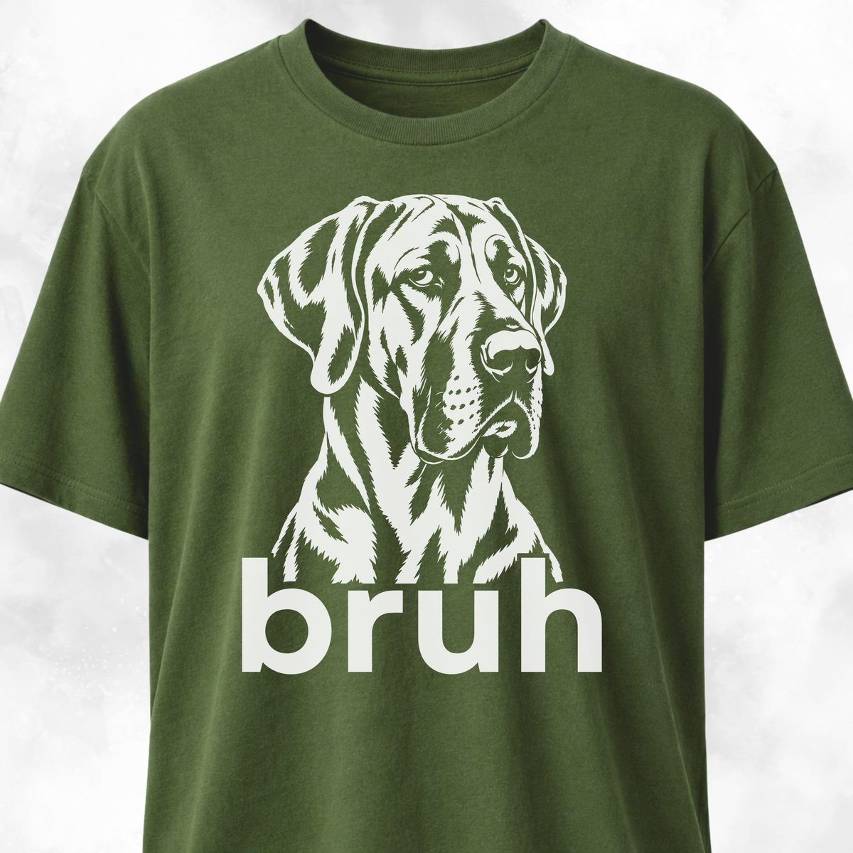 Bruh Great Dane T Shirt Gift For Dog Lover
