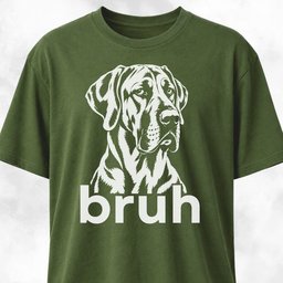 Bruh Great Dane T Shirt Gift For Dog Lover