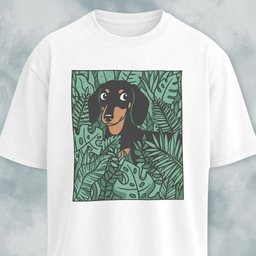 Dachshund In A Green Field T Shirt Gift For Dog Lover