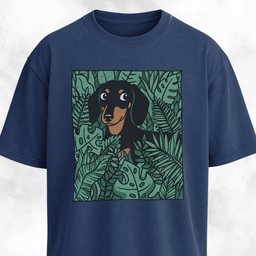 Dachshund In A Green Field T Shirt Gift For Dog Lover