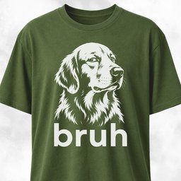 Bruh Goldie T Shirt Gift For Dog Lover