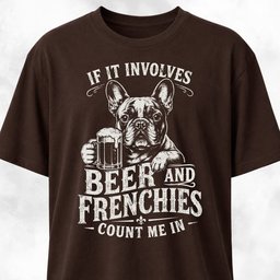 Count Me In French Bulldog T Shirt Gift For Dog Lover