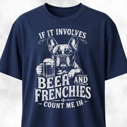 Count Me In French Bulldog T Shirt Gift For Dog Lover
