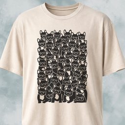 Cute Frenchies Crowd T Shirt Gift For Dog Lover