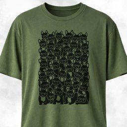 Cute Frenchies Crowd T Shirt Gift For Dog Lover