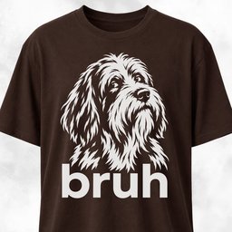 Bruh Bearded Collie T Shirt Gift For Dog Lover