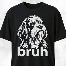 Bruh Bearded Collie T Shirt Gift For Dog Lover