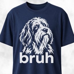Bruh Bearded Collie T Shirt Gift For Dog Lover