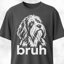 Bruh Bearded Collie T Shirt Gift For Dog Lover